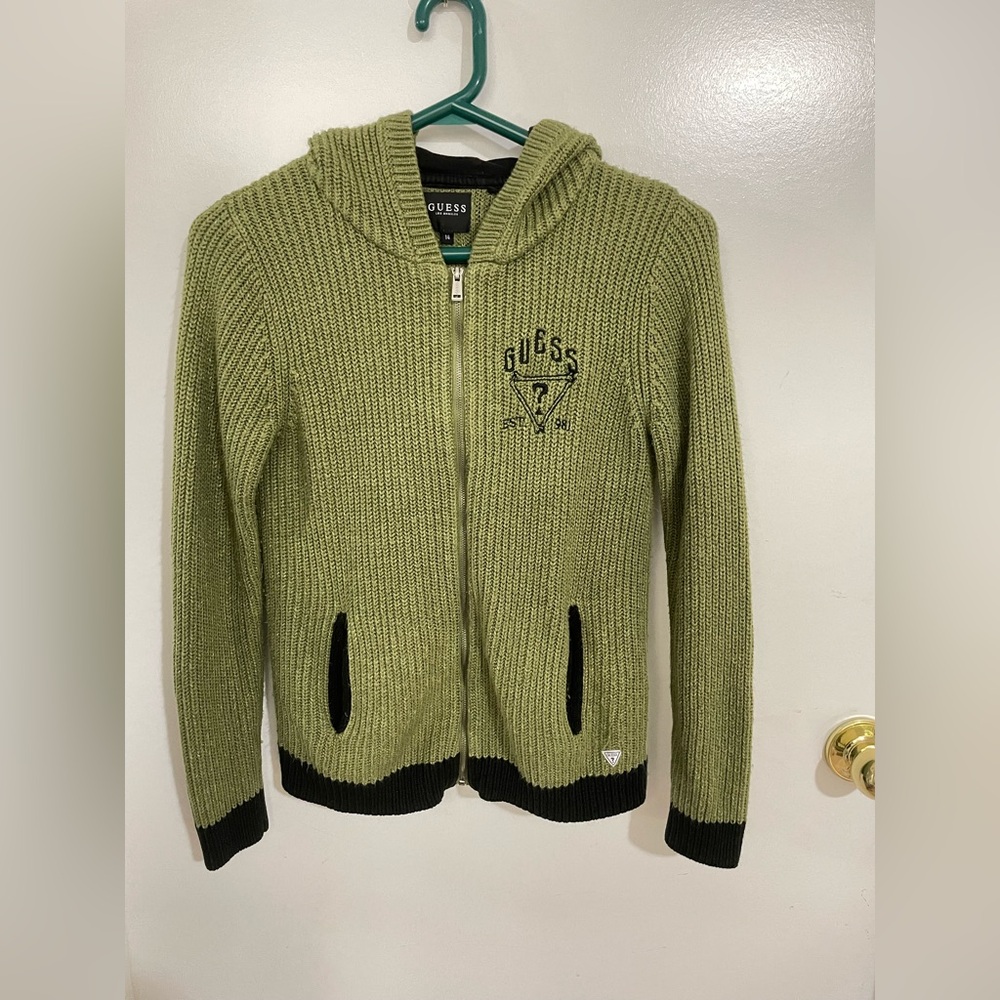 GUESS Kids Olive Knit Hoodie